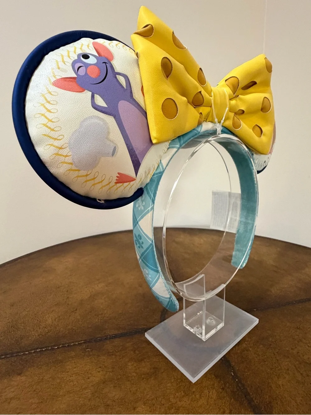 NEW DISNEY EPCOT FRANCE REMY & EMILE RATATOUILE EARS HEADBAND BIG CHEESE BOW